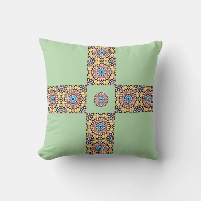 Moroccan Zellige Harmony Kissen (Vorderseite)