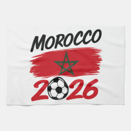 Morocco 2026 Soccer Fan Football Supporter Pride Geschirrtuch