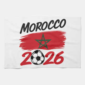 Morocco 2026 Soccer Fan Football Supporter Pride Geschirrtuch