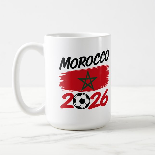Morocco 2026 Soccer Fan Football Supporter Pride  Kaffeetasse (Links)