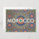 Morocco arab mosaic islac religiöses Muster Postkarte (Vorne/Hinten)