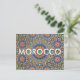 Morocco arab mosaic islac religiöses Muster Postkarte (Stehend Vorderseite)
