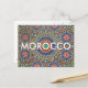 Morocco arab mosaic islac religiöses Muster Postkarte (Vorderseite/Rückseite Beispiel)