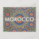 Morocco arab mosaic islac religiöses Muster Postkarte (Vorderseite)