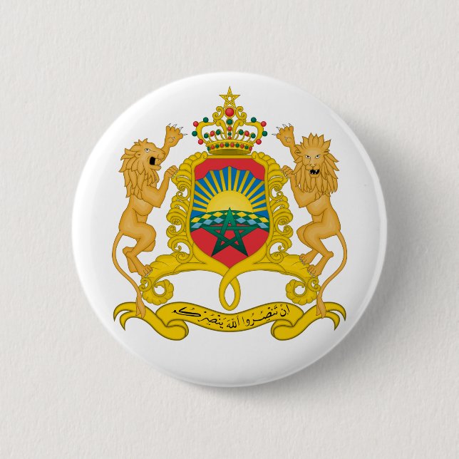 Morocco-Emblem Button (Vorderseite)