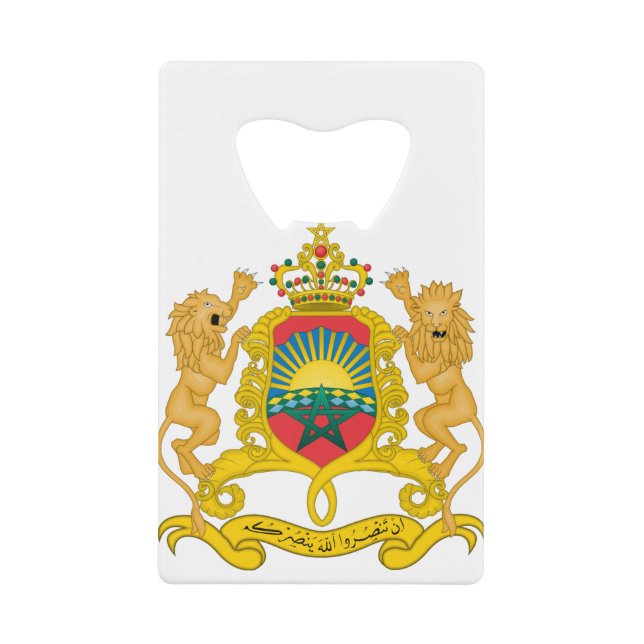 Morocco-Emblem Geldbeutel Flaschenöffner (Vorderseite)