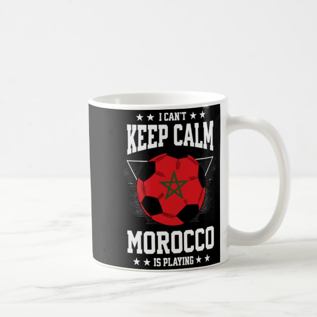 Morocco Football Jersey 2022 Flag Funny Soccer Lov Kaffeetasse (Rechts)