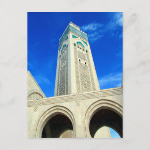 Morocco hassan minaret postkarte