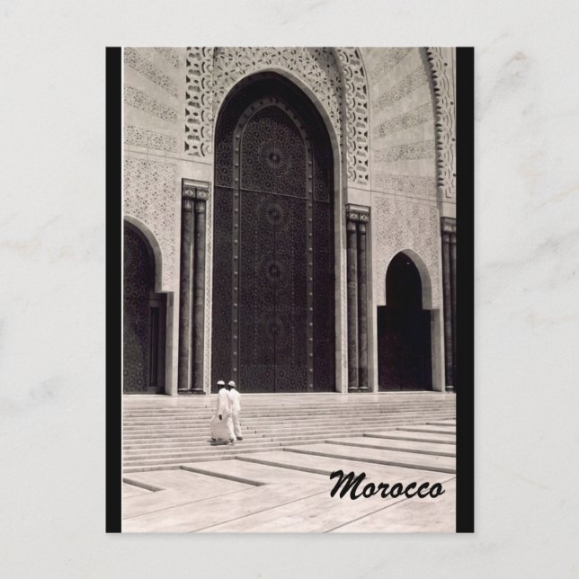 Morocco-Moschee Postkarte (Vorderseite)