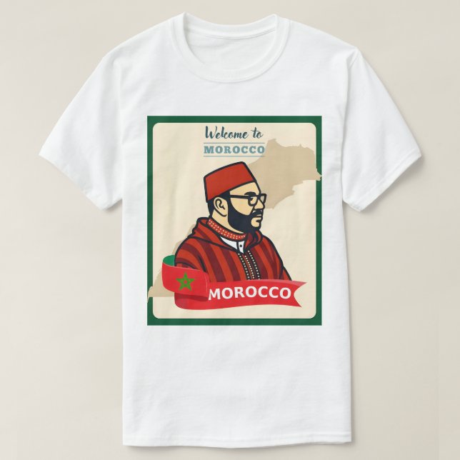 Morocco National Football Team (Atlas Lions) 2025 T-Shirt (Design vorne)