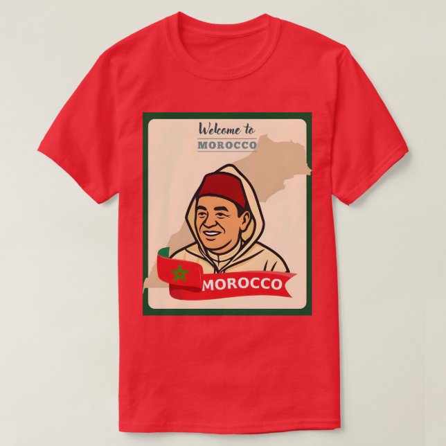 Morocco National Football Team (Atlas Lions) 2025 T-Shirt (Design vorne)