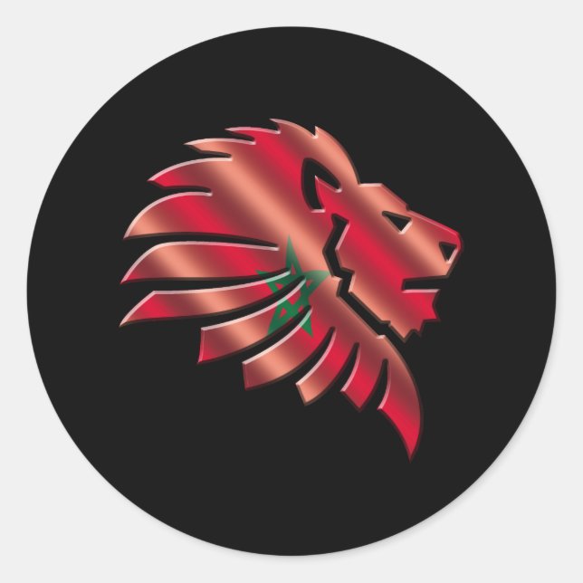 Morocco Runder Aufkleber (Vorderseite)