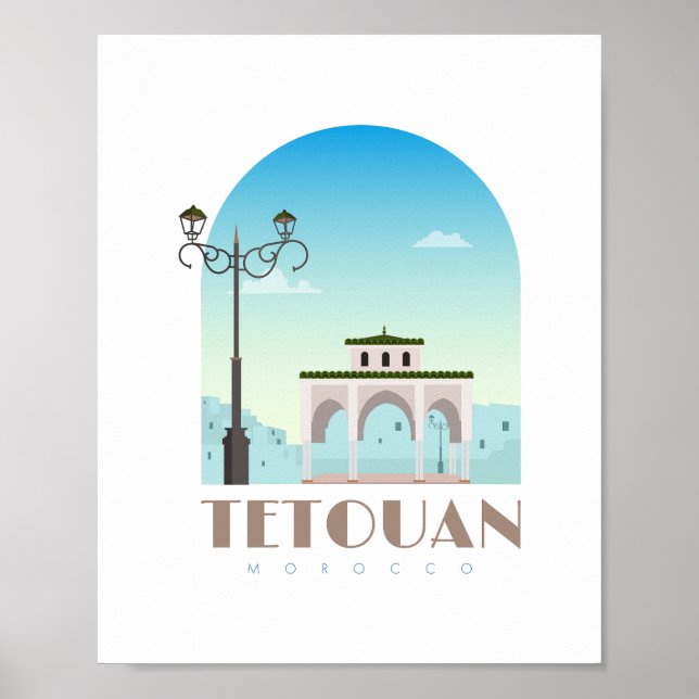 Morocco Skyline Poster (Vorne)