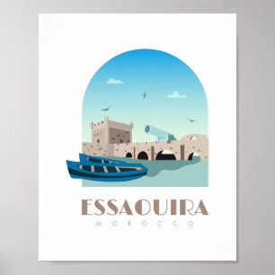Morocco Skyline von Essaouira Poster