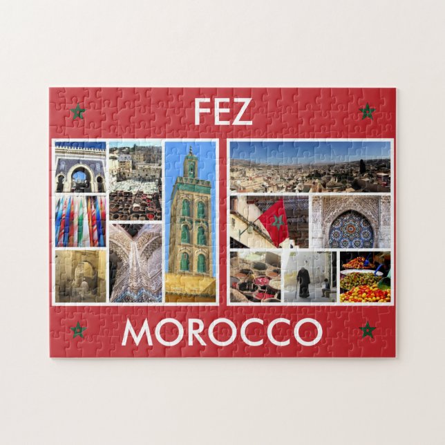 Morocco-Szenen Puzzle (Horizontal)
