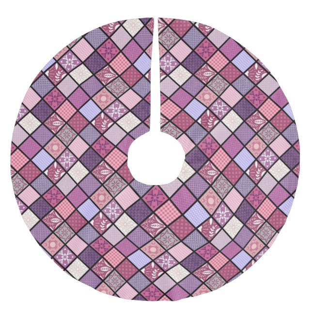 MOROKKANISCHE TILPATTER POLYESTER WEIHNACHTSBAUMDECKE (Vorderseite)