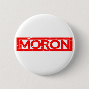 Moron Briefmarke Button
