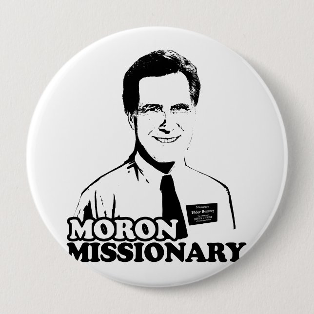MORON MISSIONARY ROMNEY.png Button (Vorderseite)