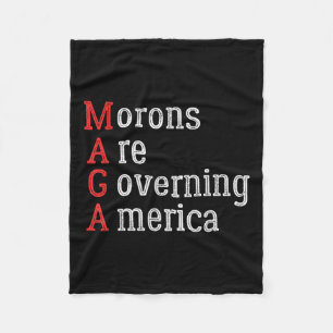 Moronen regieren Amerika gegen Trump Fleecedecke