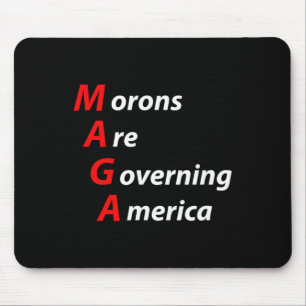 Moronen regieren Amerika gegen Trump politisch Mousepad