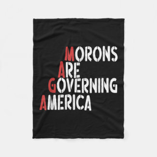 Moronen regieren Amerika im sonnigen T-Shirt Fleecedecke