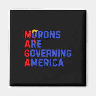 Moronen regieren Amerika lustig Trump 2024 3 Magnet