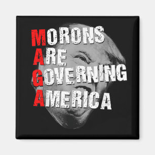 Moronen regieren Amerika lustig Trump 2025 Magnet