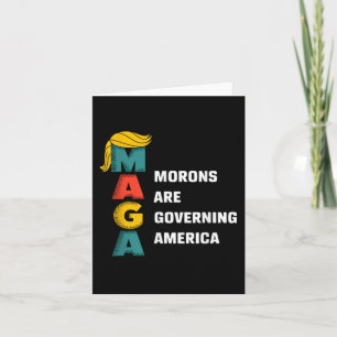 Moronen regieren Amerika Trump lustig Karte
