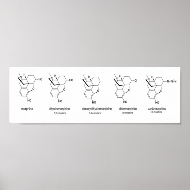 Morphine Chart Poster (Vorne)