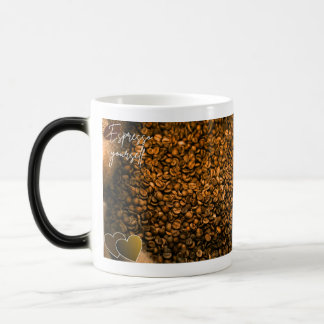 Morphing mug with coffee theme verwandlungstasse