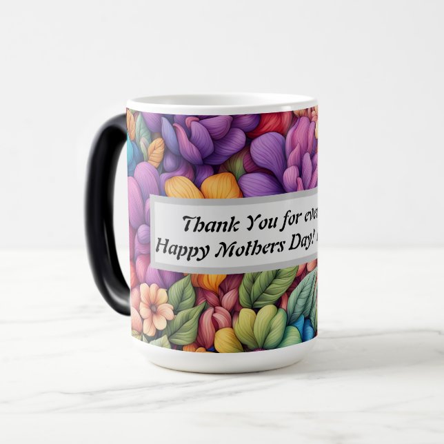 Morphing Tasse - Happy Mütter Day! Ich Liebe dich. (Vorderseite Links)