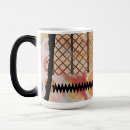 Morphing-Tasse mit abstraktem Design zu enthüllen Verwandlungstasse