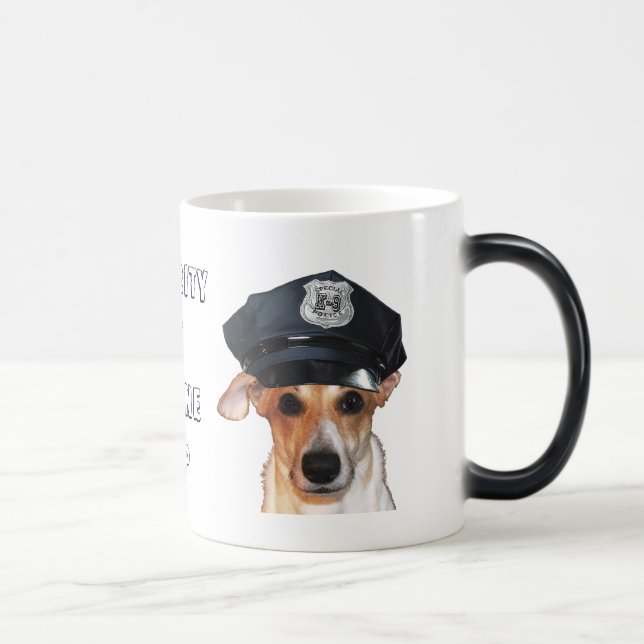 Morphing-Tasse - Sicherheit durch K-9-Polizist Verwandlungstasse (Rechts)