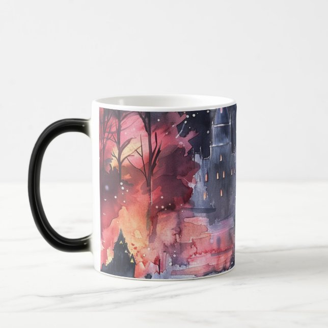 Morphing Watercolor Halloween-Tasse Verwandlungstasse (Links)