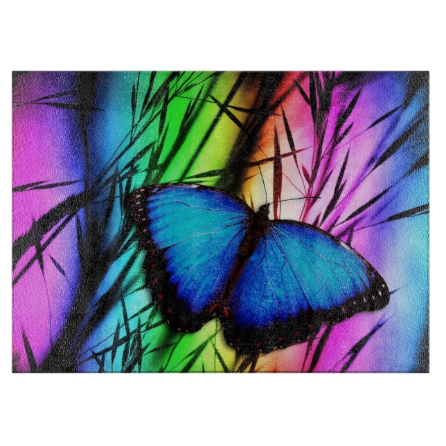 Morpho auf Rainbow Schneidebrett (Vorderseite)