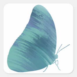 Morpho-Aufkleber im Acrylstil Quadratischer Aufkleber