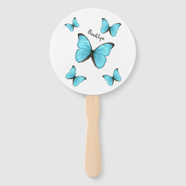 Morpho butterflies cartoon illustration  fächer (Vorderseite)