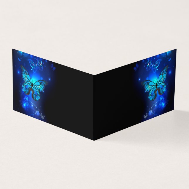 Morpho Butterfly in the Dark Background (Vorderseite)