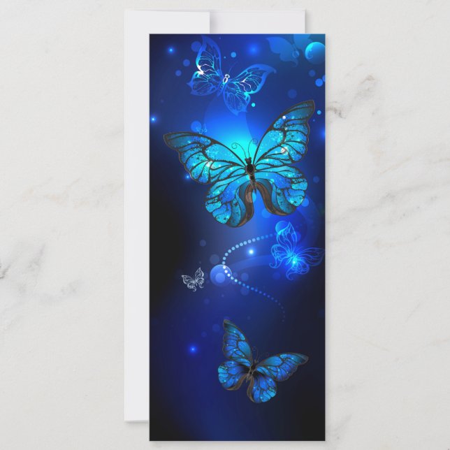 Morpho Butterfly in the Dark Background (Vorderseite)