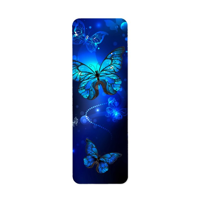 Morpho Butterfly in the Dark Background (Vorne)