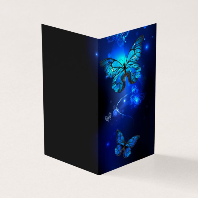 Morpho Butterfly in the Dark Background (Vorderseite)