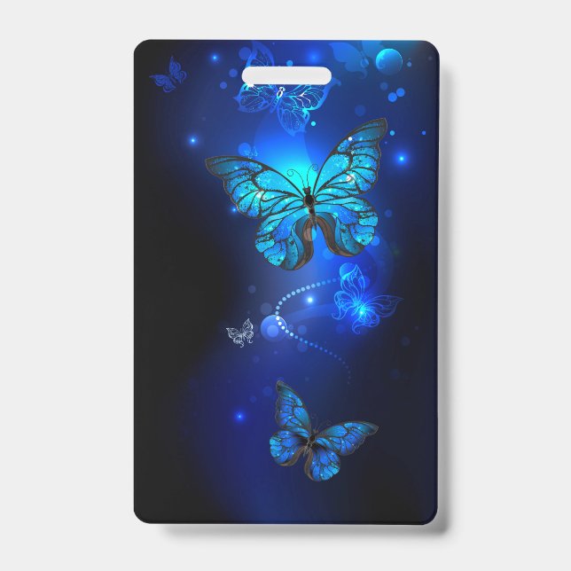 Morpho Butterfly in the Dark Background Ausweis (Vorderseite)