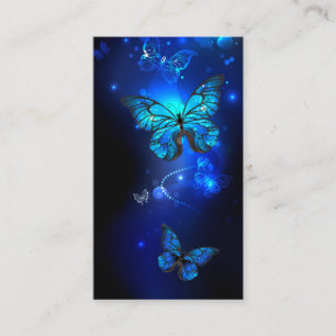 Morpho Butterfly in the Dark Background Begleitkarte