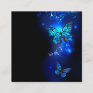 Morpho Butterfly in the Dark Background Begleitkarte