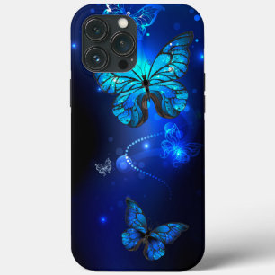 Morpho Butterfly in the Dark Background Case-Mate iPhone Hülle