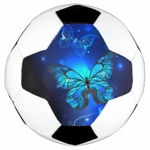 Morpho Butterfly in the Dark Background Fußball