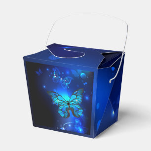 Morpho Butterfly in the Dark Background Geschenkschachtel