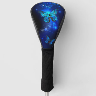 Morpho Butterfly in the Dark Background Golf Headcover