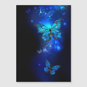 Morpho Butterfly in the Dark Background Magneteinladung