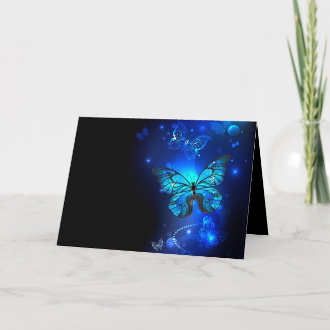 Morpho Butterfly in the Dark Background Programm (Vorderseite)